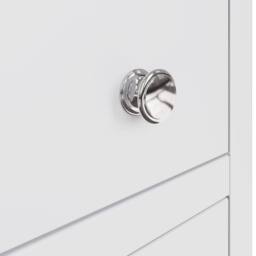 FWStyle Pair Of White Palma 5 Drawer Chest Of Drawers Ready Assembled - thumbnail 3