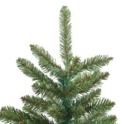 Berkfield Home Artificial Hinged Christmas Tree with 150 LEDs 150 cm PVC in Green - thumbnail 6