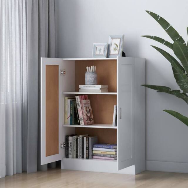 Berkfield Home Classic Book Cabinet White 82.5x30.5x115 cm Engineered Wood - image 1