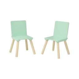 Liberty House Toys Kids Green Table & Two Chairs Set in Light Green - thumbnail 7