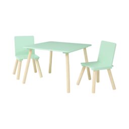 Liberty House Toys Kids Green Table & Two Chairs Set in Light Green - thumbnail 6