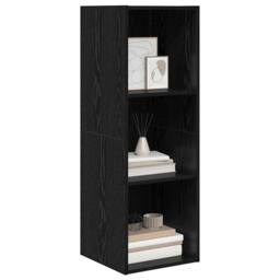 Berkfield Home TV Cabinet Black oak 37 x 37 x 107 cm Engineered wood - thumbnail 3