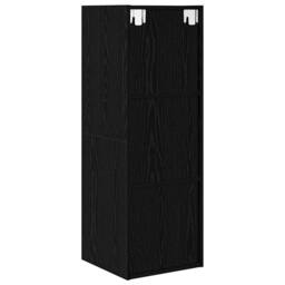 Berkfield Home TV Cabinet Black oak 37 x 37 x 107 cm Engineered wood - thumbnail 9