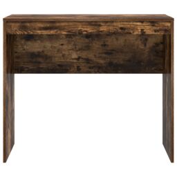 Berkfield Home Writing Desk Smoked Oak Engineered Wood 90 x 40 x 76 cm in Brown - thumbnail 4