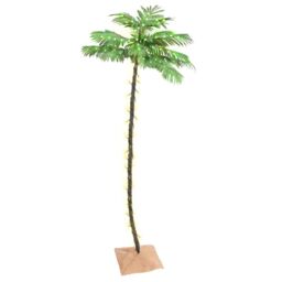 Berkfield Home LED Palm Tree Warm White 136 LEDs 220 cm - thumbnail 1