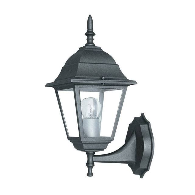 Netlighting ROMA Outdoor UP Wall Lanterns Black IP44 19.5x35x14.6cm - Size: 19.5x35x14.6 cm