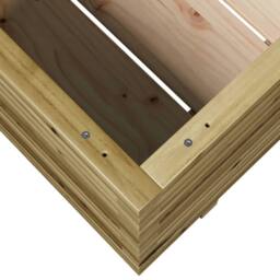 Berkfield Home Garden Planter 90x60x49.5 cm Impregnated Wood Pine in Light Brown - thumbnail 8