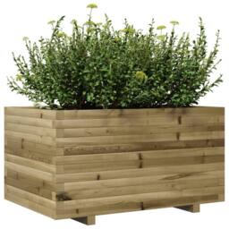 Berkfield Home Garden Planter 90x60x49.5 cm Impregnated Wood Pine in Light Brown - thumbnail 4