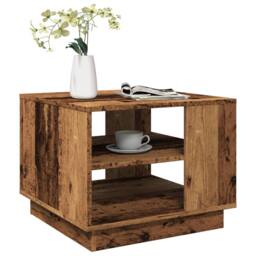 Berkfield Home Durable Coffee Table Old Wood 55x55x42 cm Engineered Wood in Brown - Size: 55 x 55 x 42 cm - thumbnail 2