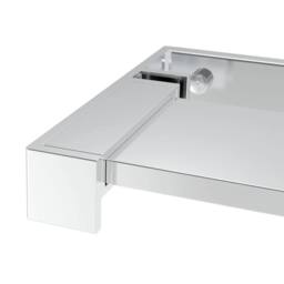 Berkfield Home Shower Shelf for Walk-in Shower Wall Chrome 115 cm Aluminium in Silver - thumbnail 6