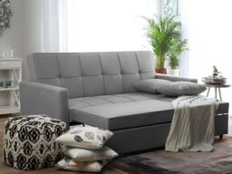 LUXURY LIFE Marino Linen 3 Seater Sofa Bed in Light Grey - thumbnail 2