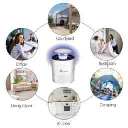 Alivio Electric Mosquito Killer Bug Killer, Powerful Mosquito Repellent Killer UV Adjustable Lamp USB in White - thumbnail 4