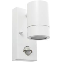 Loops Outdoor IP44 Wall Downlight with PIR Sensor - 7W GU10 LED - Gloss White - thumbnail 3