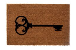 Orsina Key Doormat in Natural - Size: 100 cm diameter - thumbnail 1