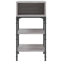 Berkfield Home Bedside Tables 2 pcs Grey Sonoma 35x34.5x70 cm Engineered Wood - thumbnail 5