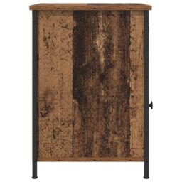 Berkfield Home Bedside Cabinet Old Wood 40x42x60 cm Engineered Wood in Brown - Size: 40 x 42 x 60 cm - thumbnail 7