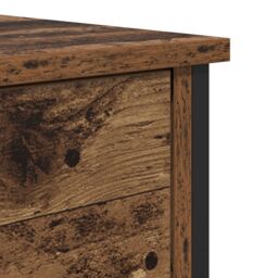 Berkfield Home Bedside Cabinet Old Wood 40x42x60 cm Engineered Wood in Brown - Size: 40 x 42 x 60 cm - thumbnail 9