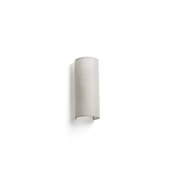 Netlighting Otton Round Linen Up Down Wall Lamp Vertical 2 Light in Light Beige - thumbnail 1