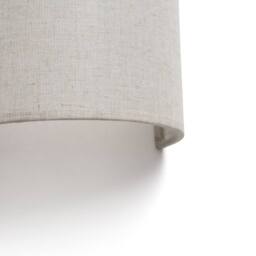 Netlighting Otton Round Linen Up Down Wall Lamp Vertical 2 Light in Light Beige - thumbnail 2