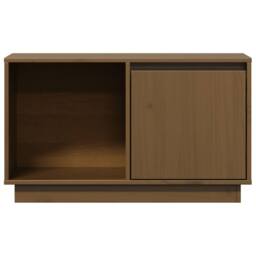 Berkfield Home TV Cabinet Honey Brown 74x35x44 cm Solid Wood Pine - Size: 74 x 35 x 44 cm - thumbnail 4