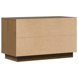 Berkfield Home TV Cabinet Honey Brown 74x35x44 cm Solid Wood Pine - Size: 74 x 35 x 44 cm - thumbnail 7