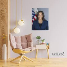"Artery8 US Vice President Kamala Harris Canvas Wall Art Print - Size: W18"" x H24""" - thumbnail 3
