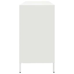 Berkfield Home Sideboard White 135x39x73.5 cm Cold-rolled Steel - thumbnail 6