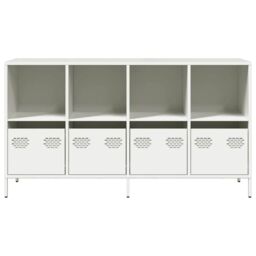 Berkfield Home Sideboard White 135x39x73.5 cm Cold-rolled Steel - thumbnail 5