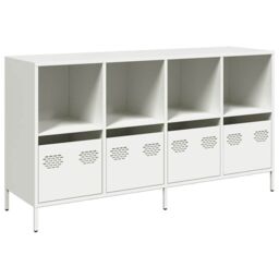 Berkfield Home Sideboard White 135x39x73.5 cm Cold-rolled Steel - thumbnail 2