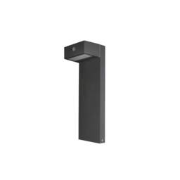 Netlighting Top LED Outdoor Bollard Urban grey Sandblasted WarmWhite 3000K IP44 in Dark Grey - thumbnail 1
