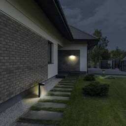 Netlighting Top LED Outdoor Bollard Urban grey Sandblasted WarmWhite 3000K IP44 in Dark Grey - thumbnail 2