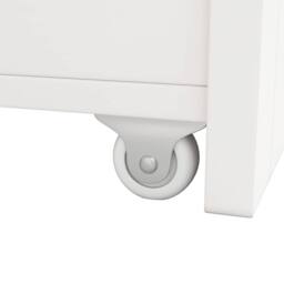 Merax Tall Kitchen Dresser Cabinet with LED & Side Pull-Out Shelves in White - thumbnail 7