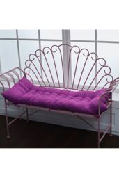 Living and Home Dark Purple Soft Comfortable Lounge Chair Cushion, 125cmW x 48cmD - Size: 125 cmW x 48 cmD - thumbnail 2