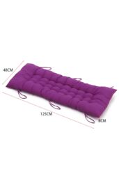 Living and Home Dark Purple Soft Comfortable Lounge Chair Cushion, 125cmW x 48cmD - Size: 125 cmW x 48 cmD - thumbnail 8