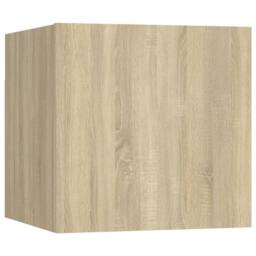 Berkfield Home Practical 6 Piece TV Cabinet Set Sonoma Oak Engineered Wood in Light Oak - thumbnail 5