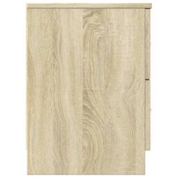 Berkfield Home Durable Bedside Cabinets 2 pcs with 2 Drawers Sonoma Oak 40x36x50 cm in Light Beige - Size: 40 x 36 x 50 cm - thumbnail 7