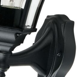Netlighting Ledbury 1 Light Outdoor Wall Lantern Light Black IP44 E27 - thumbnail 4