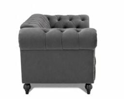Home Detail Mayfair Velvet Sofa Armchair in Grey - thumbnail 4