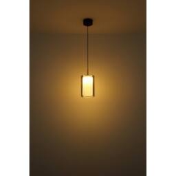 Netlighting Lampigna Slim Pendant Matt Black Opal Glass Shade LED 3000K - thumbnail 3