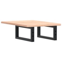 Berkfield Home Basin Shelf Wall Mounted Steel & Solid Wood Oak in Brown - thumbnail 6