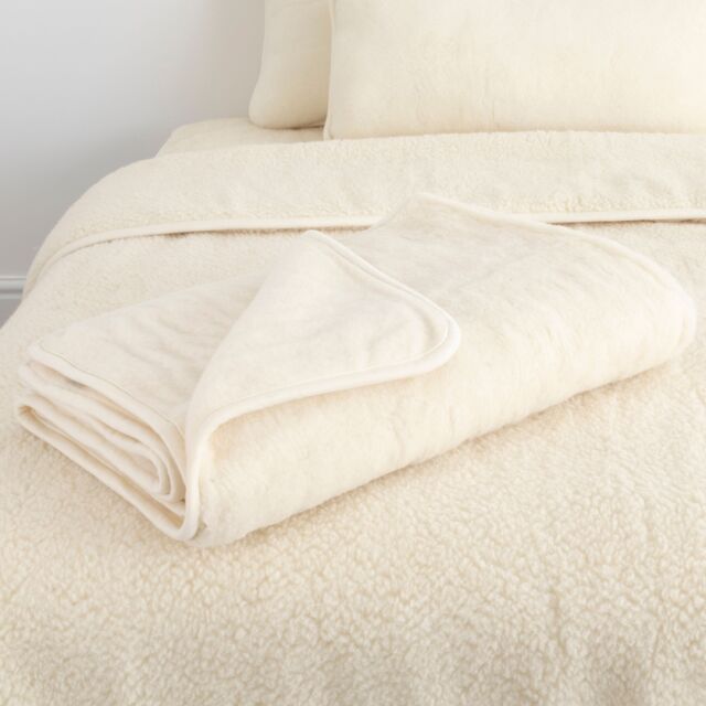 Native Natural Merino Wool Blanket - 130x170 Natural - Size: Double - image 1