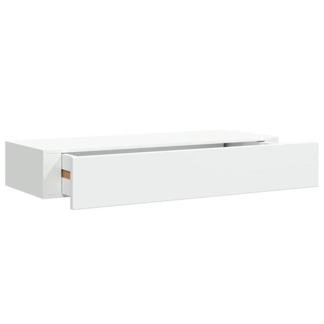 Berkfield Home Wall-mounted Drawer Shelf White 60x23.5x10 cm MDF - image 1