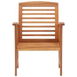 Berkfield Home Garden Chairs 2 pcs Solid Acacia Wood in Brown - thumbnail 5