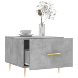 Berkfield Home Coffee Tables 2 pcs Concrete Grey 50x50x40 cm Engineered Wood - Size: 50 x 50 x 40 cm - thumbnail 4