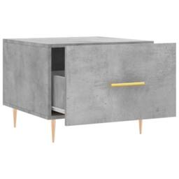 Berkfield Home Coffee Tables 2 pcs Concrete Grey 50x50x40 cm Engineered Wood - Size: 50 x 50 x 40 cm - thumbnail 7