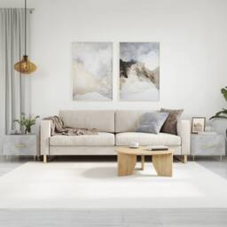 Berkfield Home Coffee Tables 2 pcs Concrete Grey 50x50x40 cm Engineered Wood - Size: 50 x 50 x 40 cm - thumbnail 2