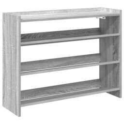 Berkfield Home Shoe Rack Grey Sonoma 80x25x62 cm Engineered Wood - Size: 80 x 25 x 62 cm - thumbnail 2
