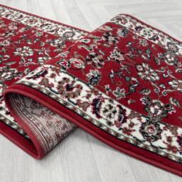 runrug Hallway Carpet Runner Rug - Soft & Comfy, 9mm - 'Traditional' in Red - Size: 70 cm x 150 cm - thumbnail 2