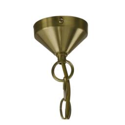 Netlighting Apollo Semi Flush Ceiling Pendant 8 Light Satin Brass Crystal in Gold - thumbnail 6