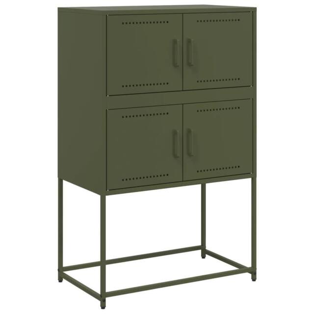 Berkfield Home Sideboard Olive Green 68.5x38.5x107 cm Steel - image 1